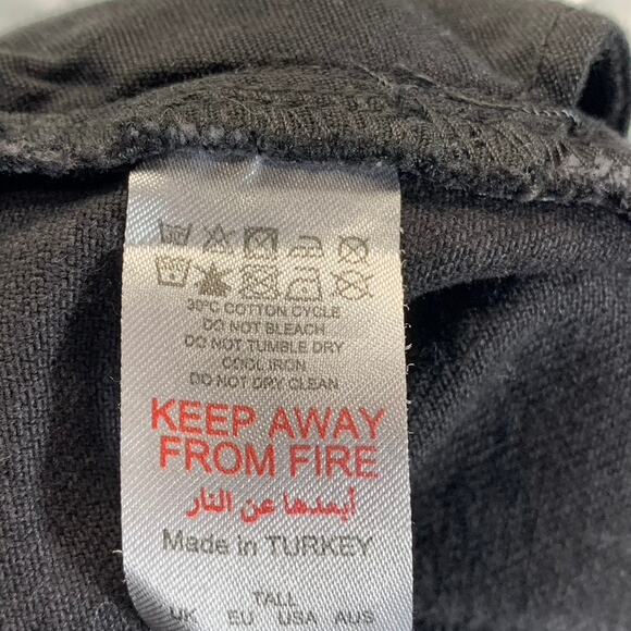 BOOHOOMAN Men's Black Tall Skinny Jeans SZ 30 - Picture 10 of 11